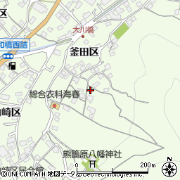 広島県尾道市因島中庄町釜田区331周辺の地図