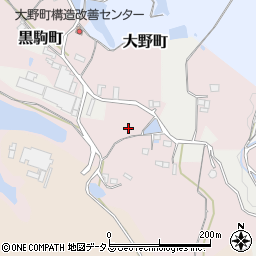 奈良県五條市大野町周辺の地図