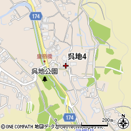 広島県安芸郡熊野町呉地4丁目16-16周辺の地図