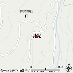 奈良県川上村（吉野郡）井光周辺の地図
