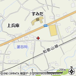 和歌山県橋本市隅田町上兵庫244周辺の地図