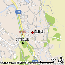 広島県安芸郡熊野町呉地4丁目16-18周辺の地図