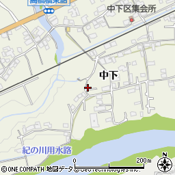 和歌山県橋本市隅田町中下119-3周辺の地図