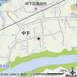 和歌山県橋本市隅田町中下202周辺の地図