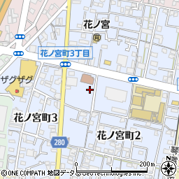 香川県高松市花ノ宮町周辺の地図
