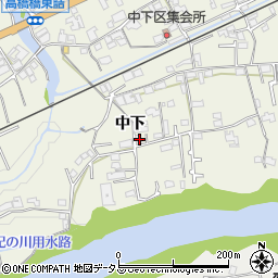和歌山県橋本市隅田町中下123周辺の地図
