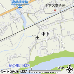 和歌山県橋本市隅田町中下119周辺の地図