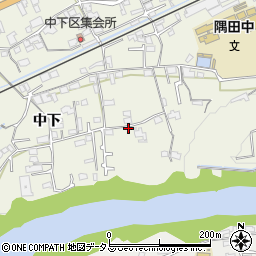 和歌山県橋本市隅田町中下193周辺の地図