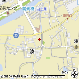 兵庫県南あわじ市湊周辺の地図