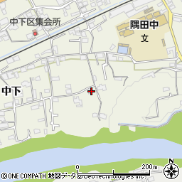 和歌山県橋本市隅田町中下181周辺の地図