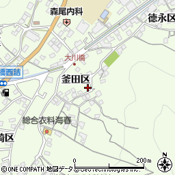 広島県尾道市因島中庄町釜田区272周辺の地図