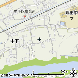 和歌山県橋本市隅田町中下147周辺の地図
