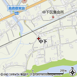 和歌山県橋本市隅田町中下121周辺の地図