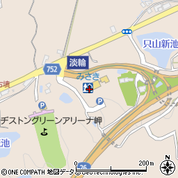 産直市場よってって　道の駅みさき店周辺の地図