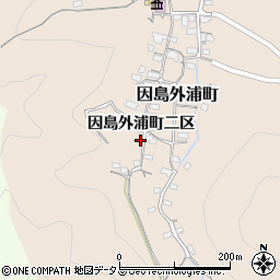 広島県尾道市因島外浦町二区周辺の地図