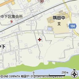 和歌山県橋本市隅田町中下152周辺の地図
