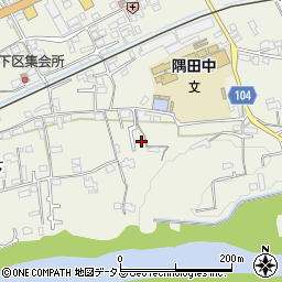 和歌山県橋本市隅田町中下155周辺の地図