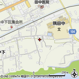 和歌山県橋本市隅田町中下154周辺の地図