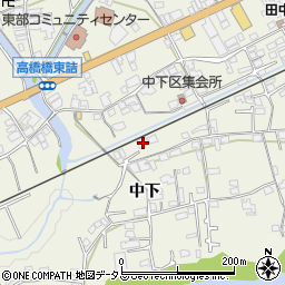 和歌山県橋本市隅田町中下59周辺の地図