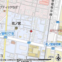 香川県高松市花ノ宮町1丁目周辺の地図