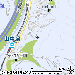 大阪府阪南市山中渓203周辺の地図