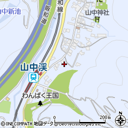 大阪府阪南市山中渓217周辺の地図