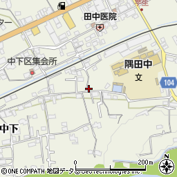 和歌山県橋本市隅田町中下73周辺の地図