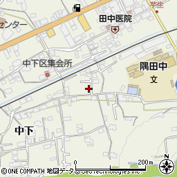 和歌山県橋本市隅田町中下77周辺の地図