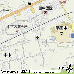 和歌山県橋本市隅田町中下74周辺の地図