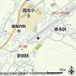 広島県尾道市因島中庄町徳永区215周辺の地図
