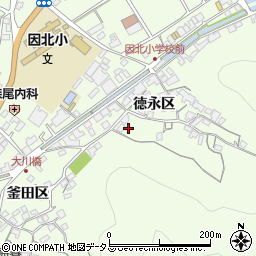 広島県尾道市因島中庄町徳永区206周辺の地図