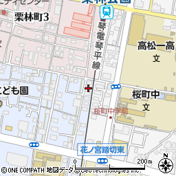 栗林セントラルコーポＡ周辺の地図