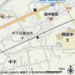 和歌山県橋本市隅田町中下65周辺の地図