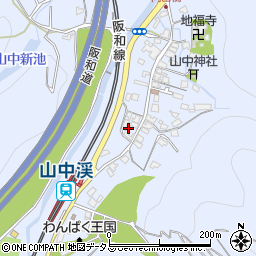 大阪府阪南市山中渓231周辺の地図