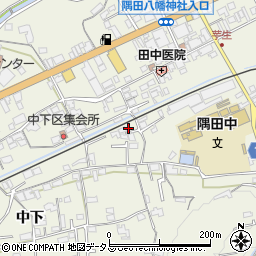 和歌山県橋本市隅田町中下67周辺の地図