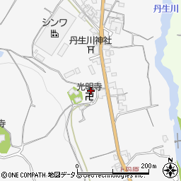 丹原公会堂周辺の地図
