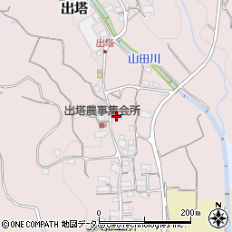 和歌山県橋本市出塔75周辺の地図