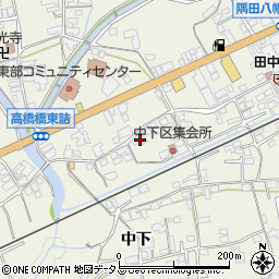 和歌山県橋本市隅田町中下21周辺の地図