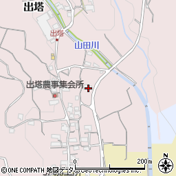 和歌山県橋本市出塔182周辺の地図