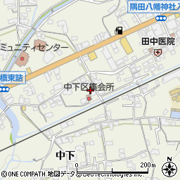 和歌山県橋本市隅田町中下24周辺の地図