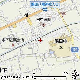 和歌山県橋本市隅田町中下8周辺の地図