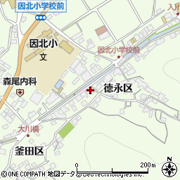 広島県尾道市因島中庄町徳永区210周辺の地図