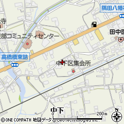 和歌山県橋本市隅田町中下18周辺の地図