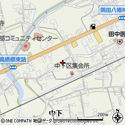 和歌山県橋本市隅田町中下17周辺の地図