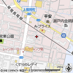 山崎美容室周辺の地図