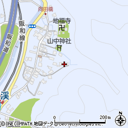 大阪府阪南市山中渓194周辺の地図