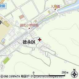 広島県尾道市因島中庄町徳永区58周辺の地図