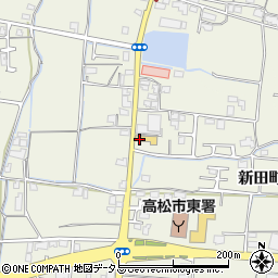 新田公民館周辺の地図