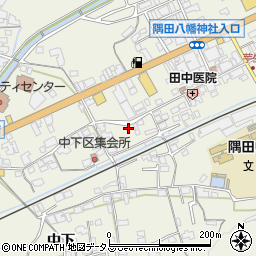 和歌山県橋本市隅田町中下12周辺の地図