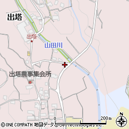 和歌山県橋本市出塔185周辺の地図